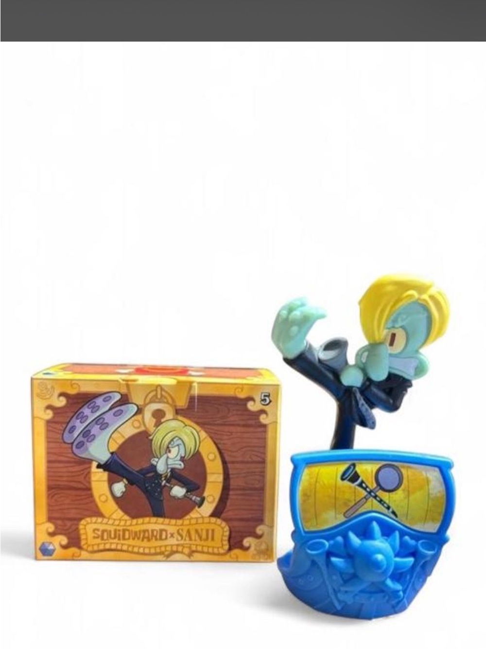 SpongeBob Squarepants Squidward x Sanji Figure - Blue & Yellow